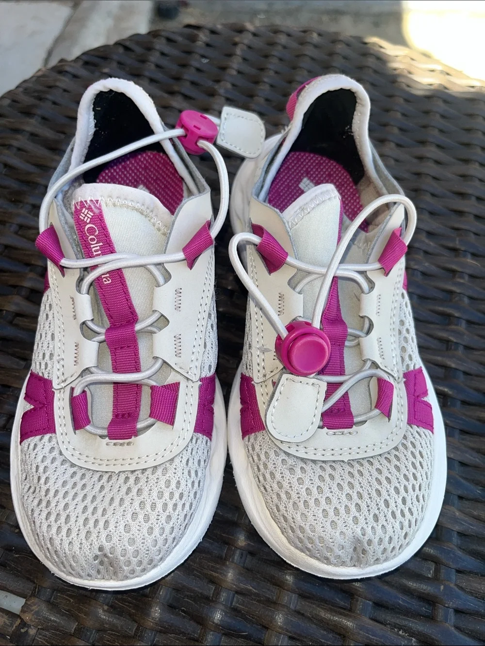 Columbia Gray and Magenta Athletic Slip-On Shoe